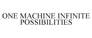 ONE MACHINE INFINITE POSSIBILITIES