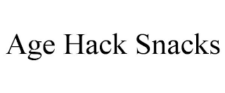 AGE HACK SNACKS