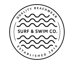 SURF & SWIM CO. QUALITY BEACHWEAR ESTABLISHED 2010