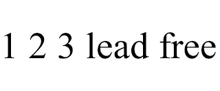 1 2 3 LEAD FREE