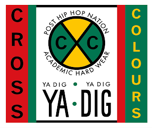 CROSS COLOURS POST HIP HOP NATION ACADEMIC HARD WEAR YA DIG YA DIG YA DIG