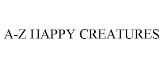 A-Z HAPPY CREATURES