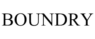 BOUNDRY