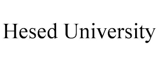 HESED UNIVERSITY