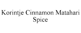 KORINTJE CINNAMON MATAHARI SPICE