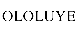 OLOLUYE
