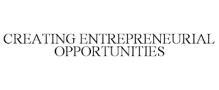 CREATING ENTREPRENEURIAL OPPORTUNITIES