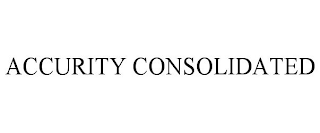 ACCURITY CONSOLIDATED