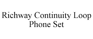 RICHWAY CONTINUITY LOOP PHONE SET