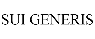 SUI GENERIS
