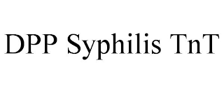 DPP SYPHILIS TNT