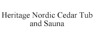 HERITAGE NORDIC CEDAR TUB AND SAUNA