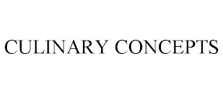 CULINARY CONCEPTS