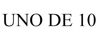 UNO DE 10