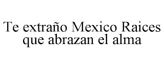 TE EXTRAÑO MEXICO RAICES QUE ABRAZAN EL ALMA