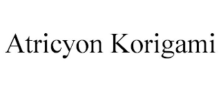 ATRICYON KORIGAMI