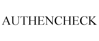 AUTHENCHECK