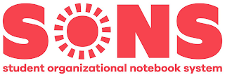 SONS STUDENT ORGANIZATIONAL NOTEBOOK SYSTEM