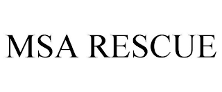 MSA RESCUE