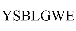 YSBLGWE