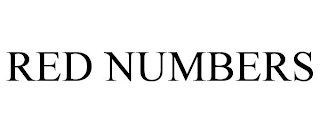 RED NUMBERS