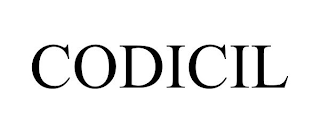 CODICIL