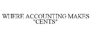 WHERE ACCOUNTING MAKES "CENTS"