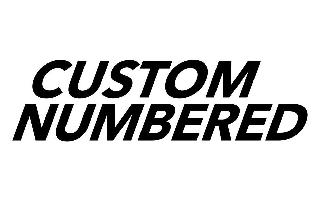 CUSTOM NUMBERED
