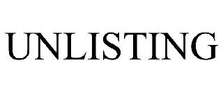 UNLISTING