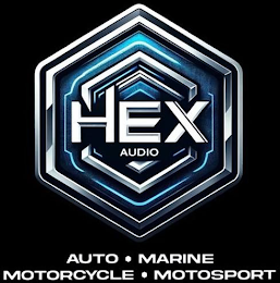 HEX AUDIO AUTO · MARINE MOTORCYCLE · MOTOSPORT