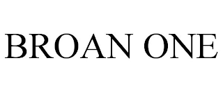 BROAN ONE