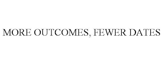 MORE OUTCOMES, FEWER DATES