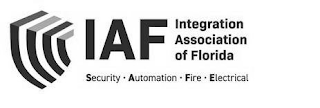 IAF INTEGRATION ASSOCIATION OF FLORIDA SECURITY · AUTOMATION · FIRE · ELECTRICAL