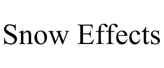 SNOW EFFECTS