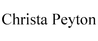 CHRISTA PEYTON