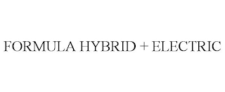 FORMULA HYBRID + ELECTRIC