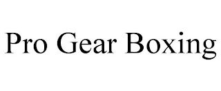 PRO GEAR BOXING