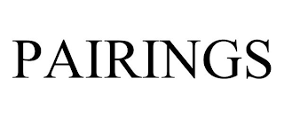 PAIRINGS