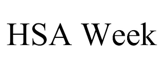 HSA WEEK
