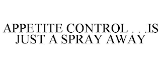 APPETITE CONTROL . . .IS JUST A SPRAY AWAY