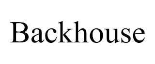 BACKHOUSE