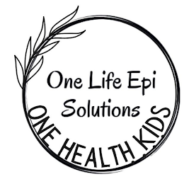 ONE LIFE EPI SOLUTIONS ONE HEALTH KIDS