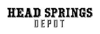 HEAD SPRINGS DEPOT