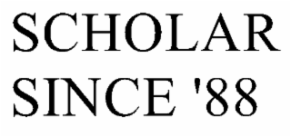 SCHOLAR SINCE '88