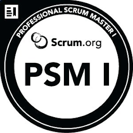 PROFESSIONAL SCRUM MASTER I SCRUM.ORG PSM I