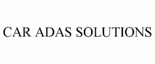 CAR ADAS SOLUTIONS