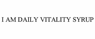 I AM DAILY VITALITY SYRUP