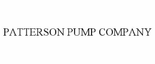 PATTERSON PUMP COMPANY