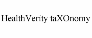 HEALTHVERITY TAXONOMY