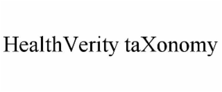 HEALTHVERITY TAXONOMY